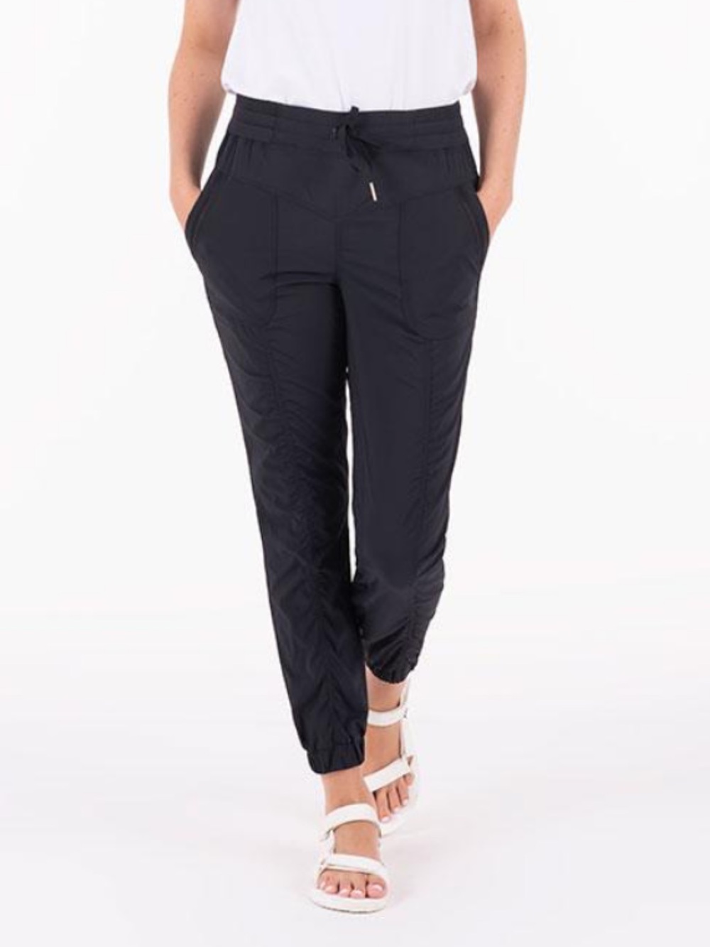 Indygena Lightweight Black Jogger Pants - Casual Pull-On Trousers